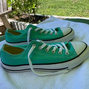 Green Converse Lowtops